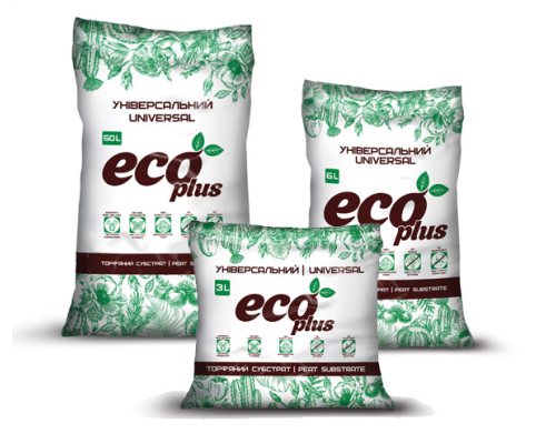 Торф'яний субстрат ECO PLUS Універсальний, 10 л Торф'яний субстрат ECO PLUS Універсальний, 10 л
