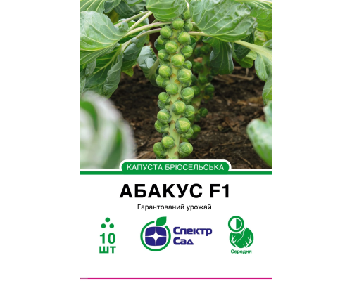 Брюссельська капуста Абакус F1, 10 шт Брюссельська капуста Абакус F1, 10 шт